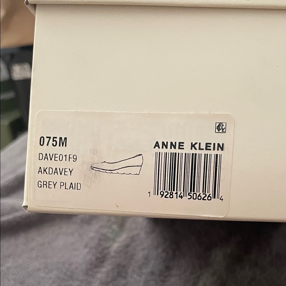 Anne Klein Black and White Tweed Slip-On Loafer - Picture 8 of 8